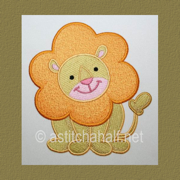 Baby Safari Lion - aStitch aHalf