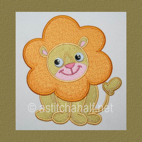 Baby Safari Lion - aStitch aHalf