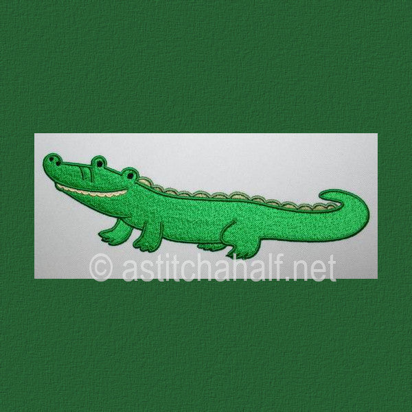 Baby Safari Crocodile - aStitch aHalf