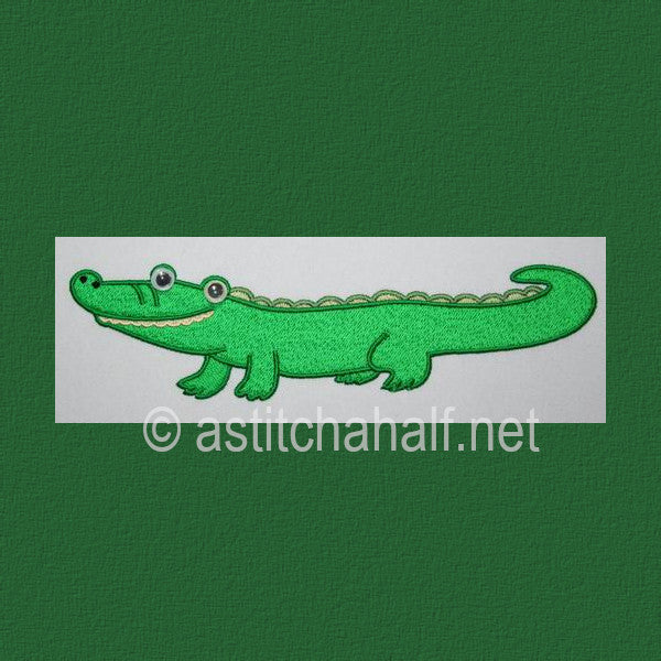 Baby Safari Crocodile - aStitch aHalf