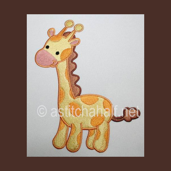 Baby Safari Giraffe - aStitch aHalf