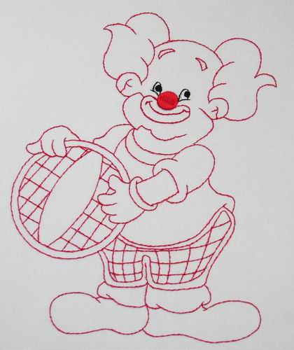 Chester the Clown - a-stitch-a-half