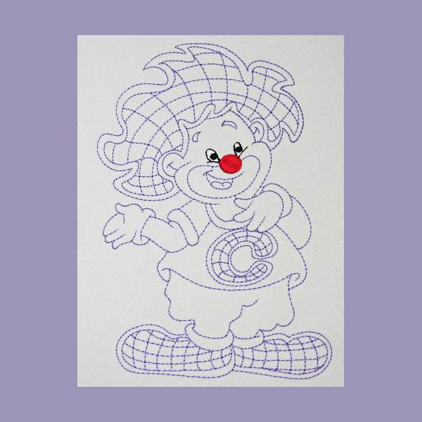 Candy the Clown - a-stitch-a-half