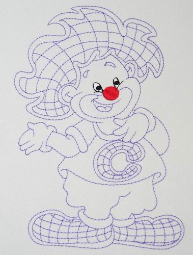 Candy the Clown - a-stitch-a-half