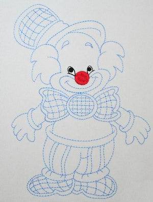Choochoo the Clown - a-stitch-a-half