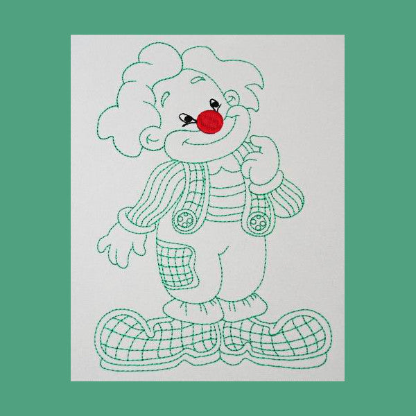Chubby the Clown - a-stitch-a-half