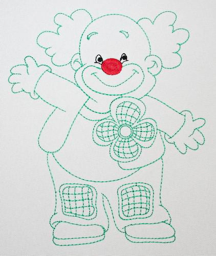 Casey the Clown - a-stitch-a-half