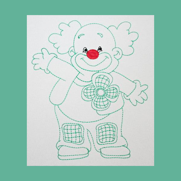 Casey the Clown - a-stitch-a-half