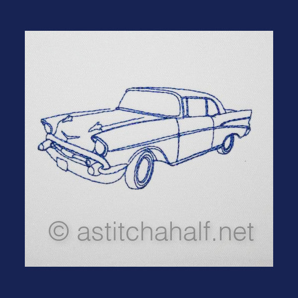 Vintage Cars Quick Stitch - aStitch aHalf