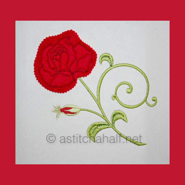 Snips n Bits Applique Rose