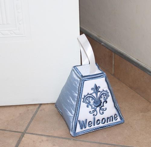 Paper Weight and Door Stopper Classic Welcome - aStitch aHalf