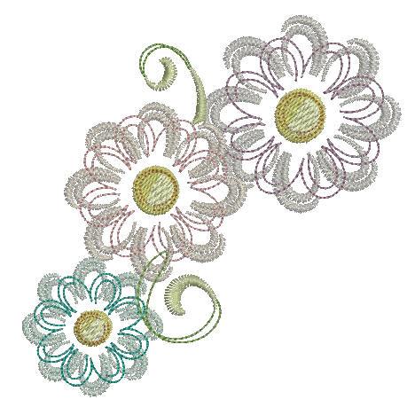 Floral Fluffs - aStitch aHalf