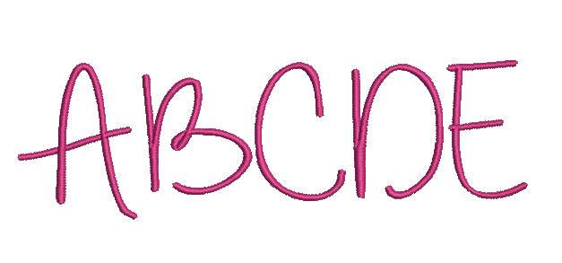 Always Forever Capital Letters - aStitch aHalf