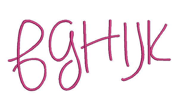 Always Forever Capital Letters - aStitch aHalf