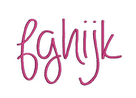 Always Forever Small Letters - aStitch aHalf