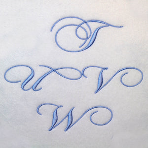 Font Chopin capital letters - aStitch aHalf