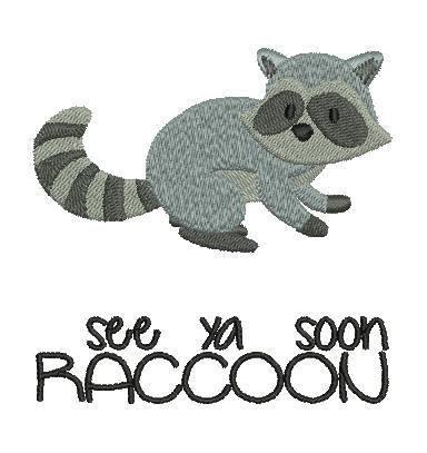 See ya soon Raccoon - aStitch aHalf