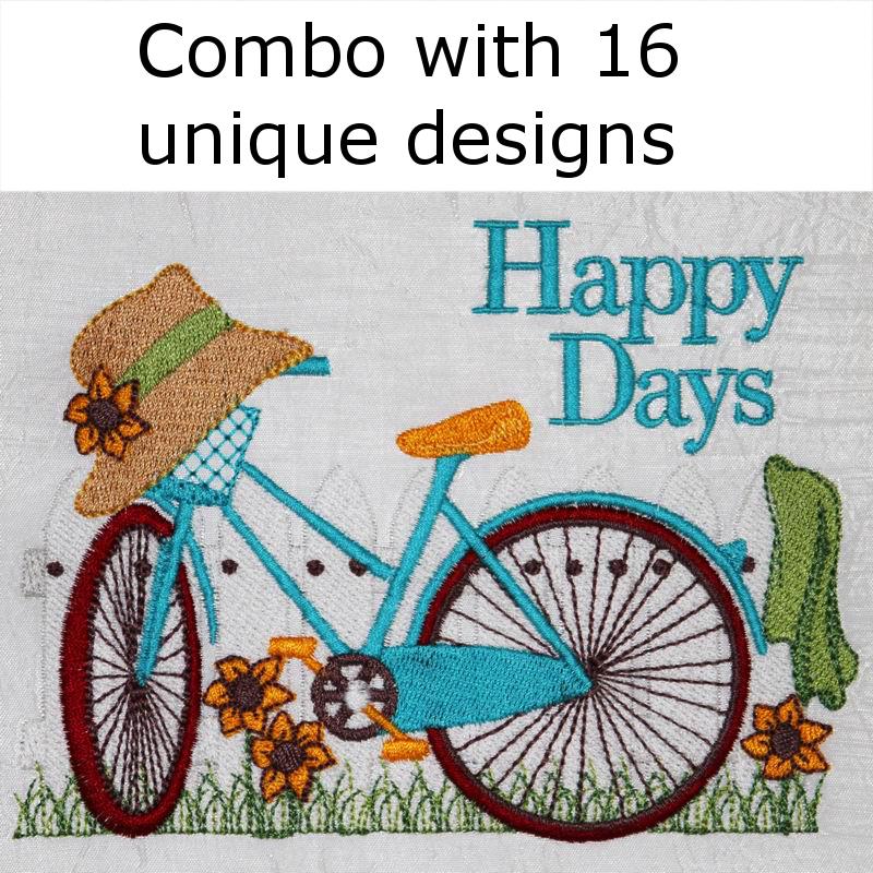 Vintage Country Cycle Combo - a-stitch-a-half