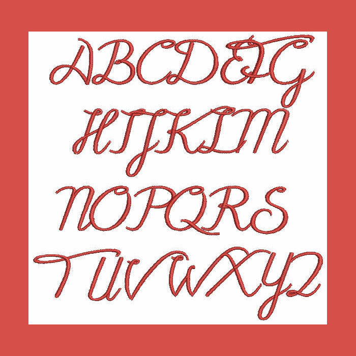 Black Olives Alphabet Capital - aStitch aHalf