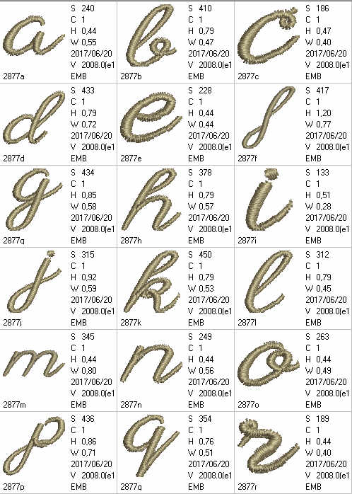 Black Olives Small Letters - a-stitch-a-half