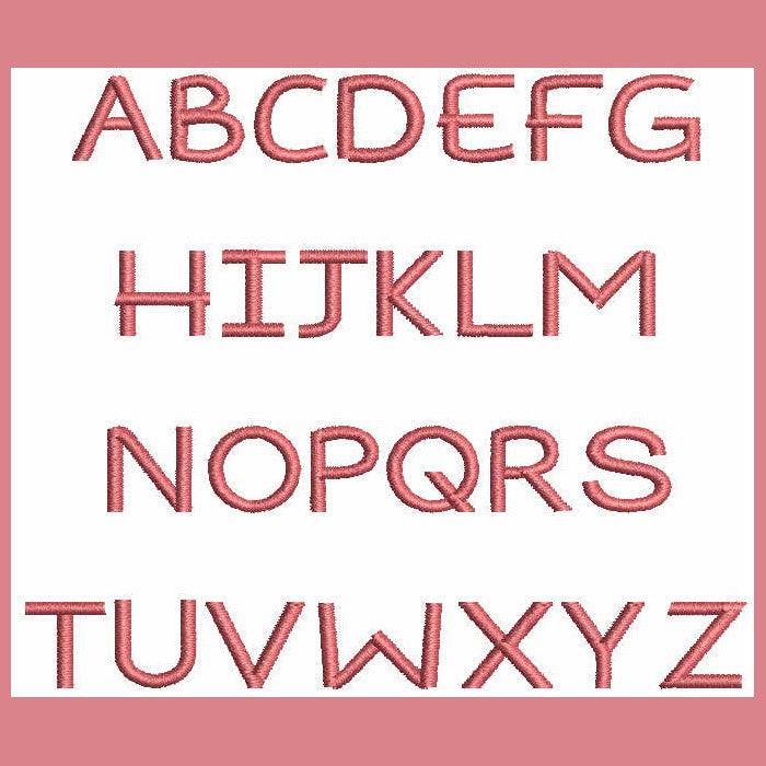 Rainbow Font Capital Letters - a-stitch-a-half