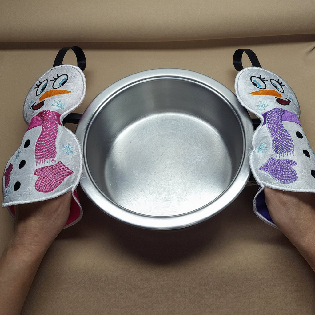 Snowman Oven Gloves