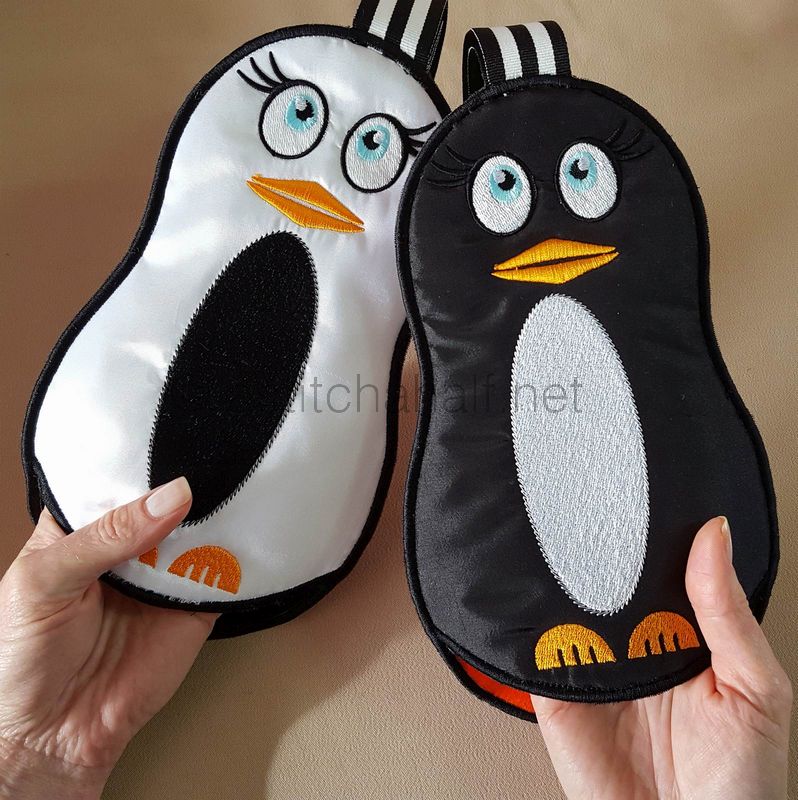In the Hoop Popular Penguin Oven Gloves - aStitch aHalf