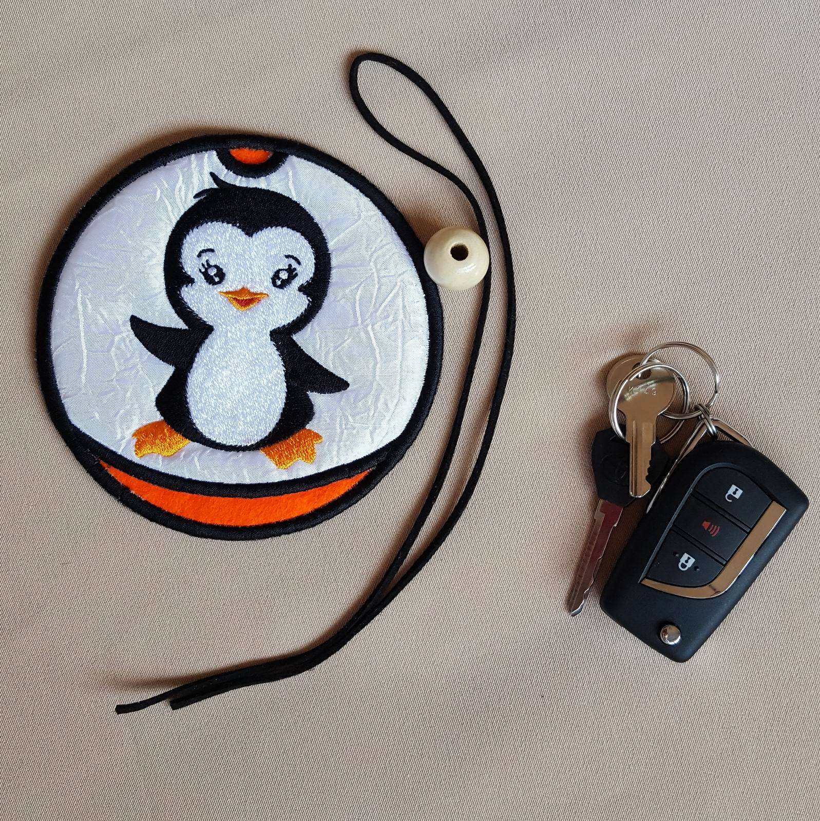 ITH Little Penguin Key Pouch - aStitch aHalf