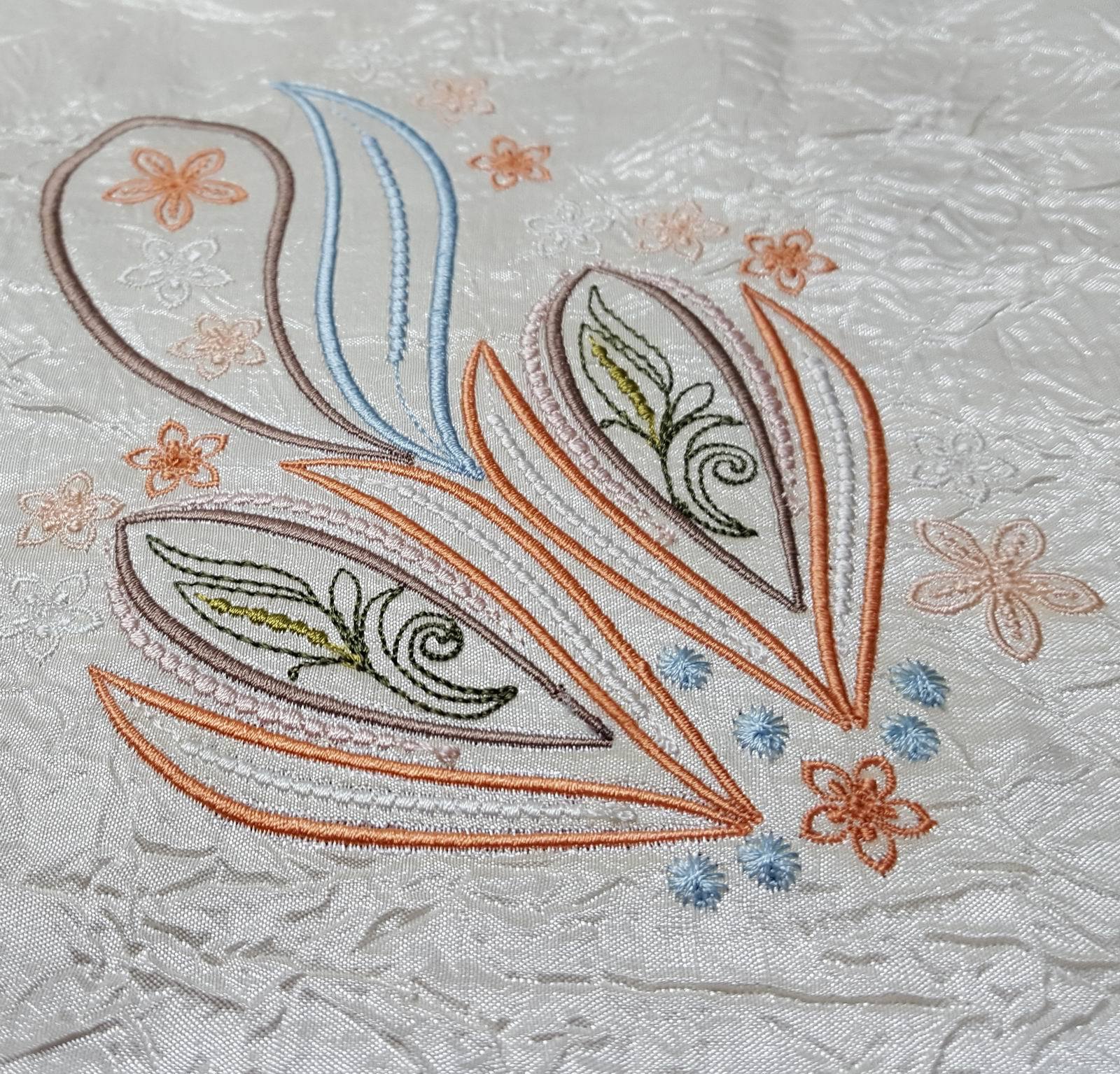 Delicate Fall Flowers - aStitch aHalf