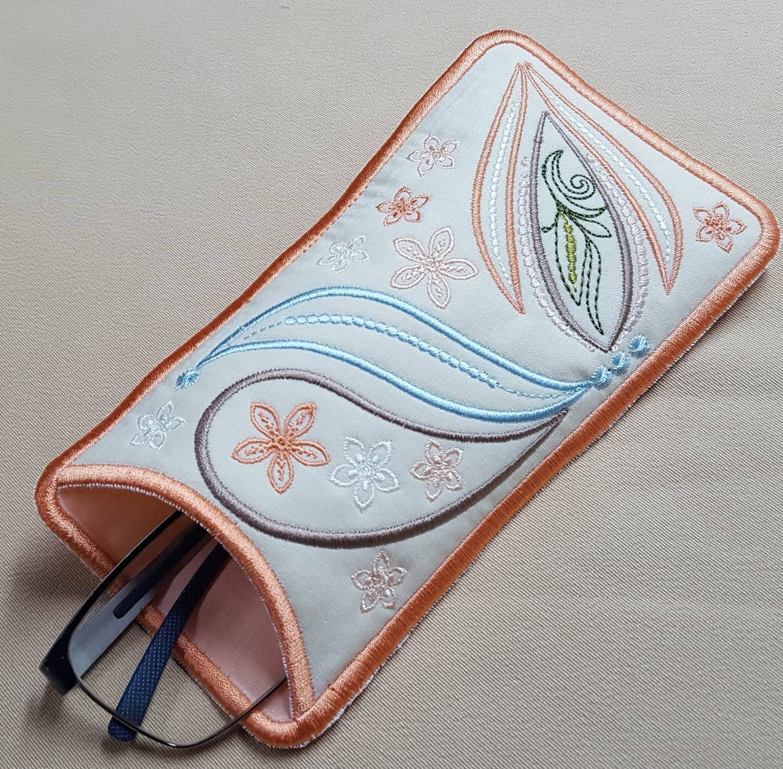 Delicate Fall Eyeglass Cases - aStitch aHalf