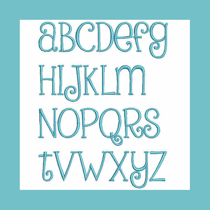 Peanut Butter Font - a-stitch-a-half