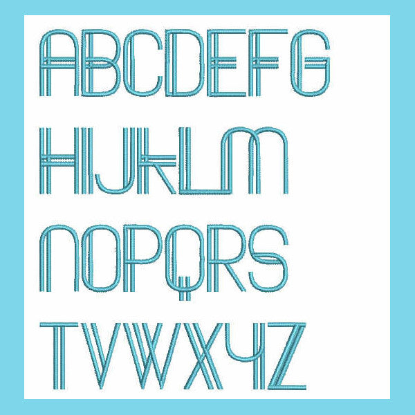 Baddit Capital Font - aStitch aHalf