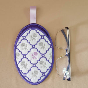 Faberge Inspired Rose Eyeglass Case - aStitch aHalf