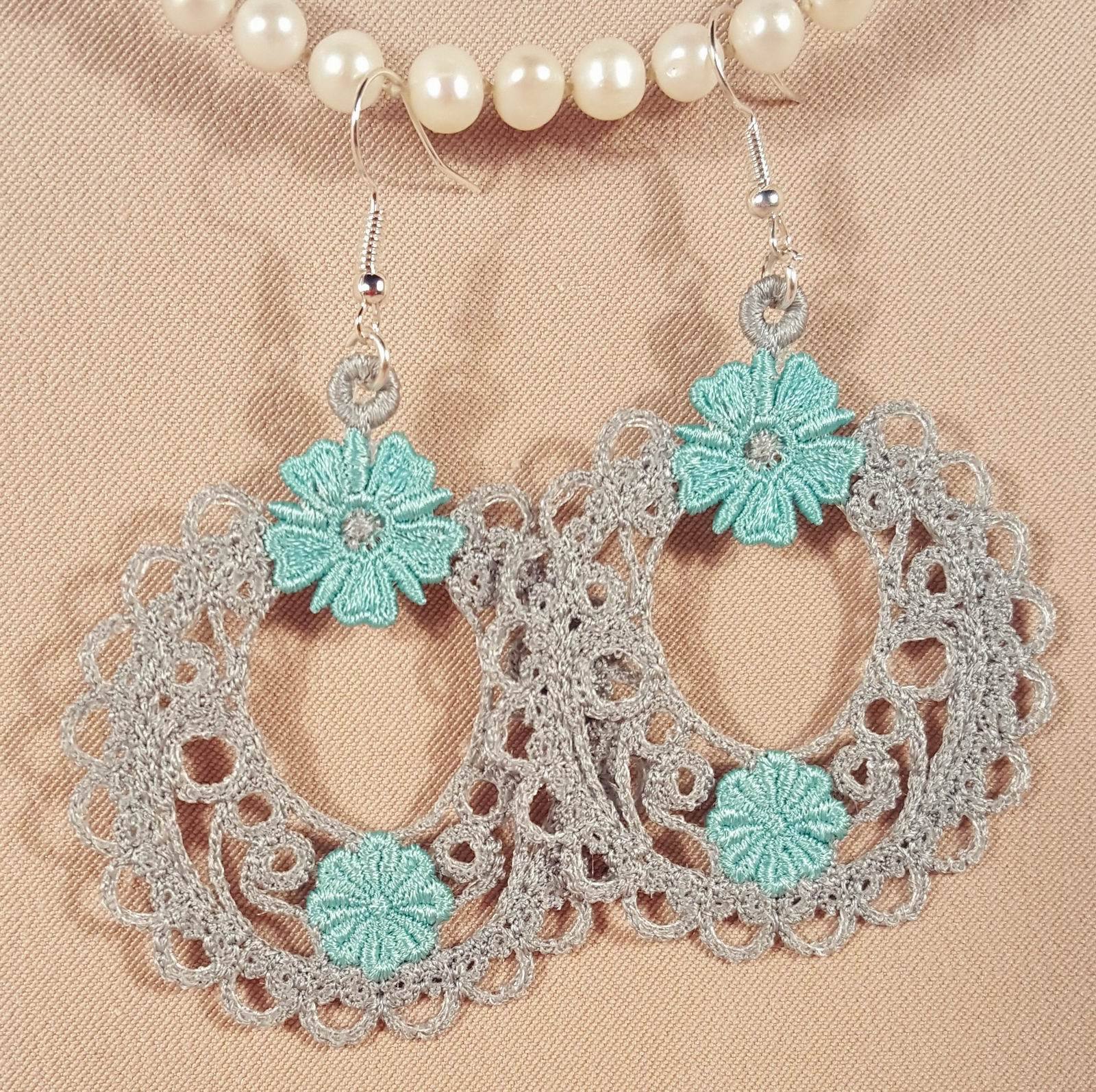 Freestanding Lace Madison Earrings - aStitch aHalf