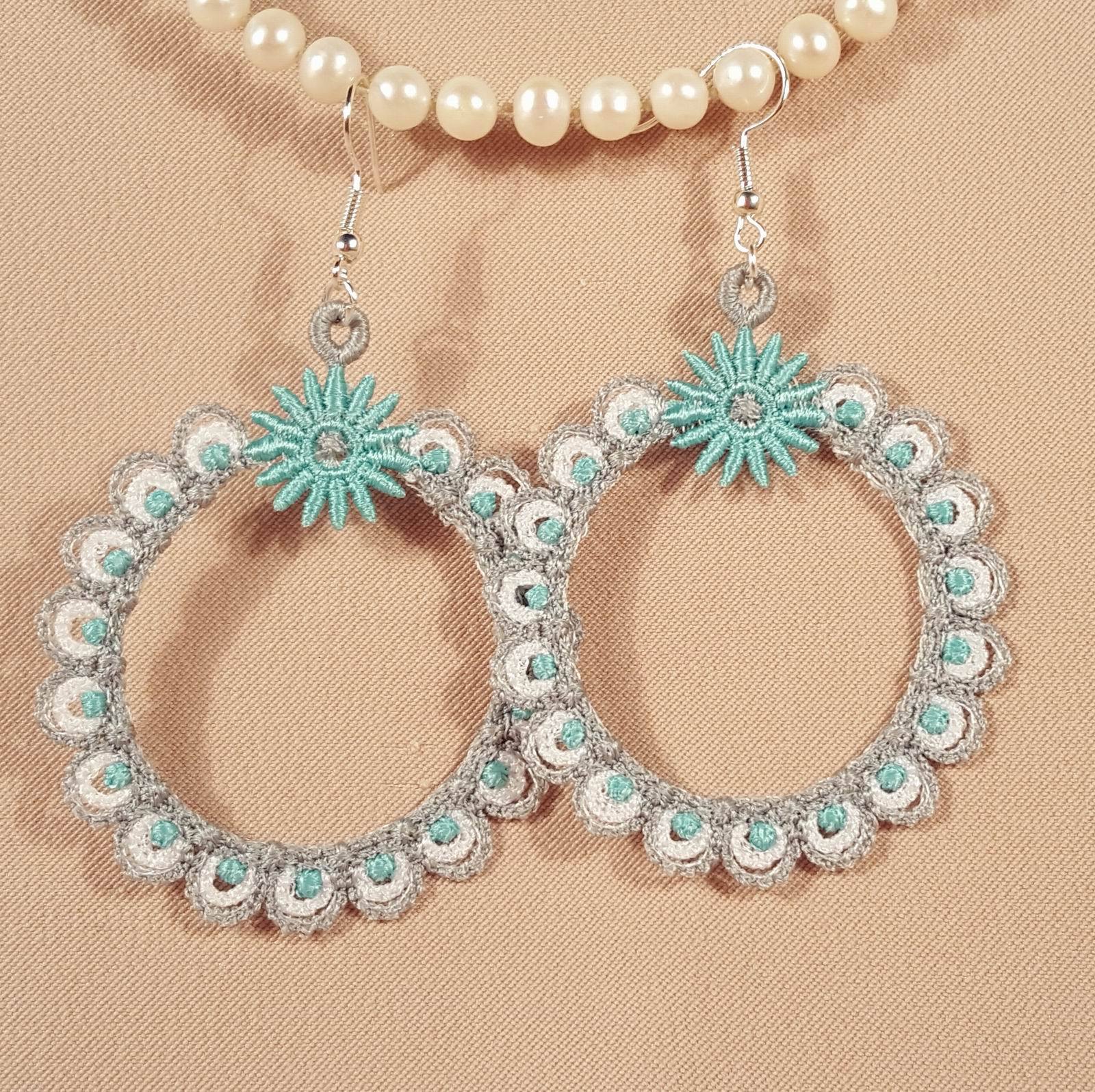 Freestanding Lace Madeline Earrings - aStitch aHalf