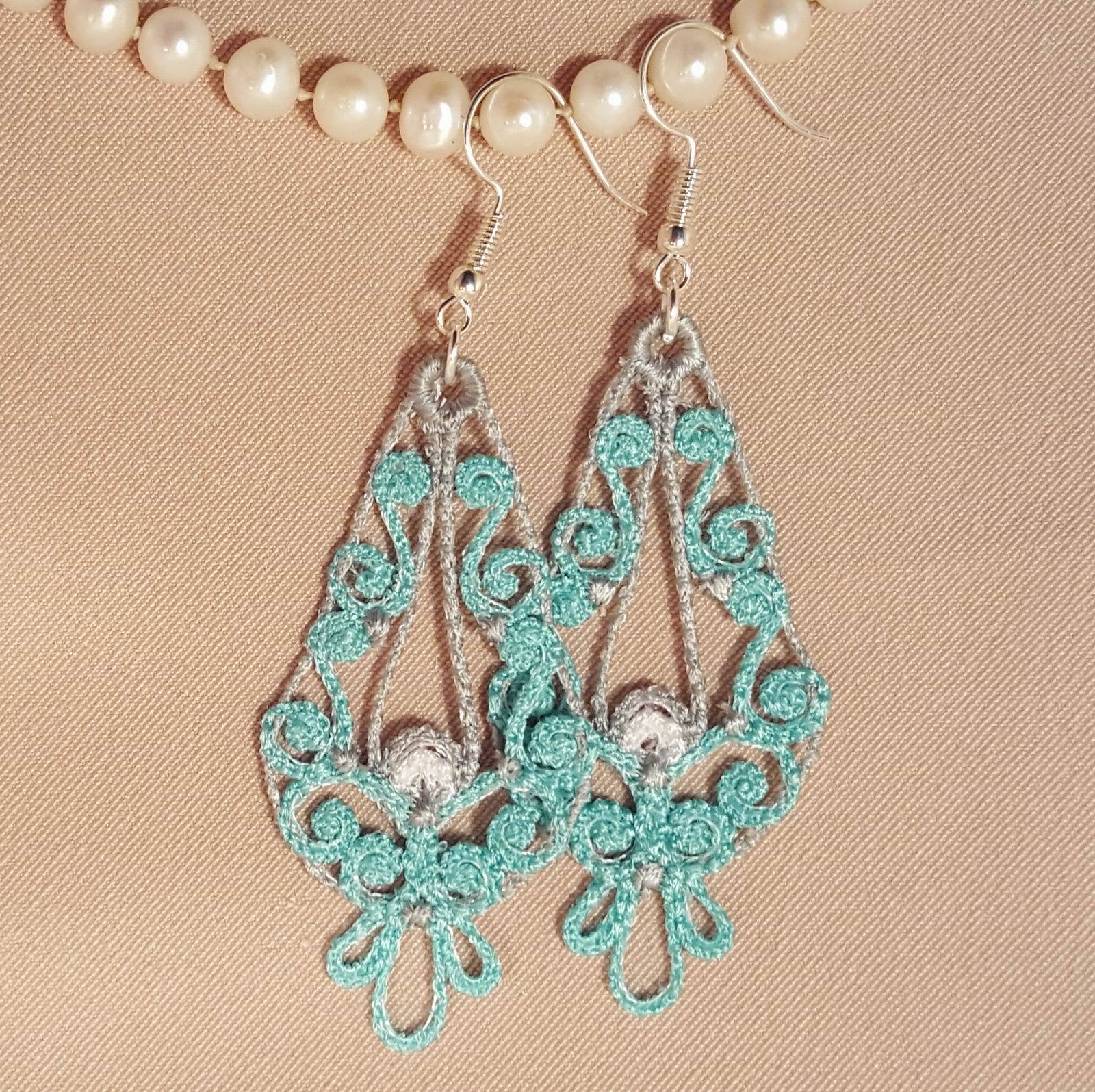 Freestanding Lace Ariana Earrings - aStitch aHalf