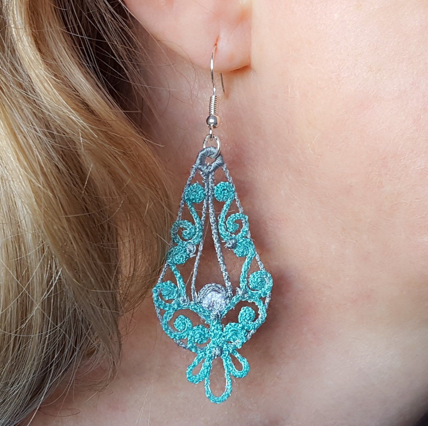 Freestanding Lace Ariana Earrings - aStitch aHalf