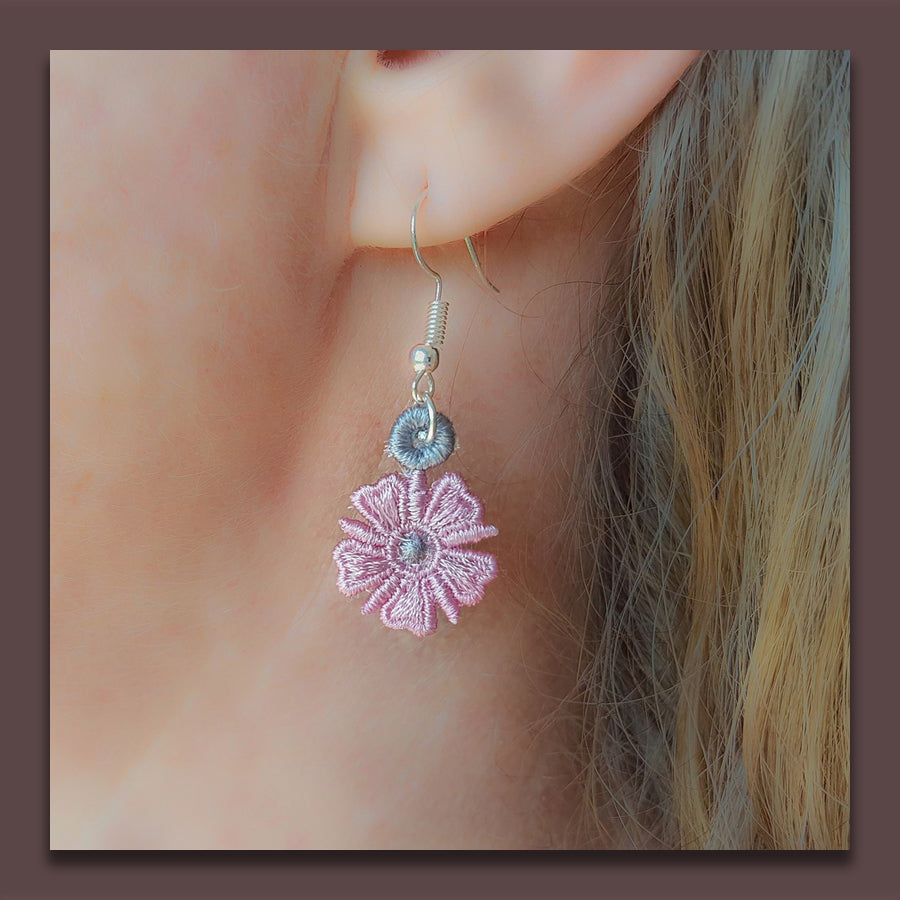 Evelyn Miniature Freestanding lace Earrings