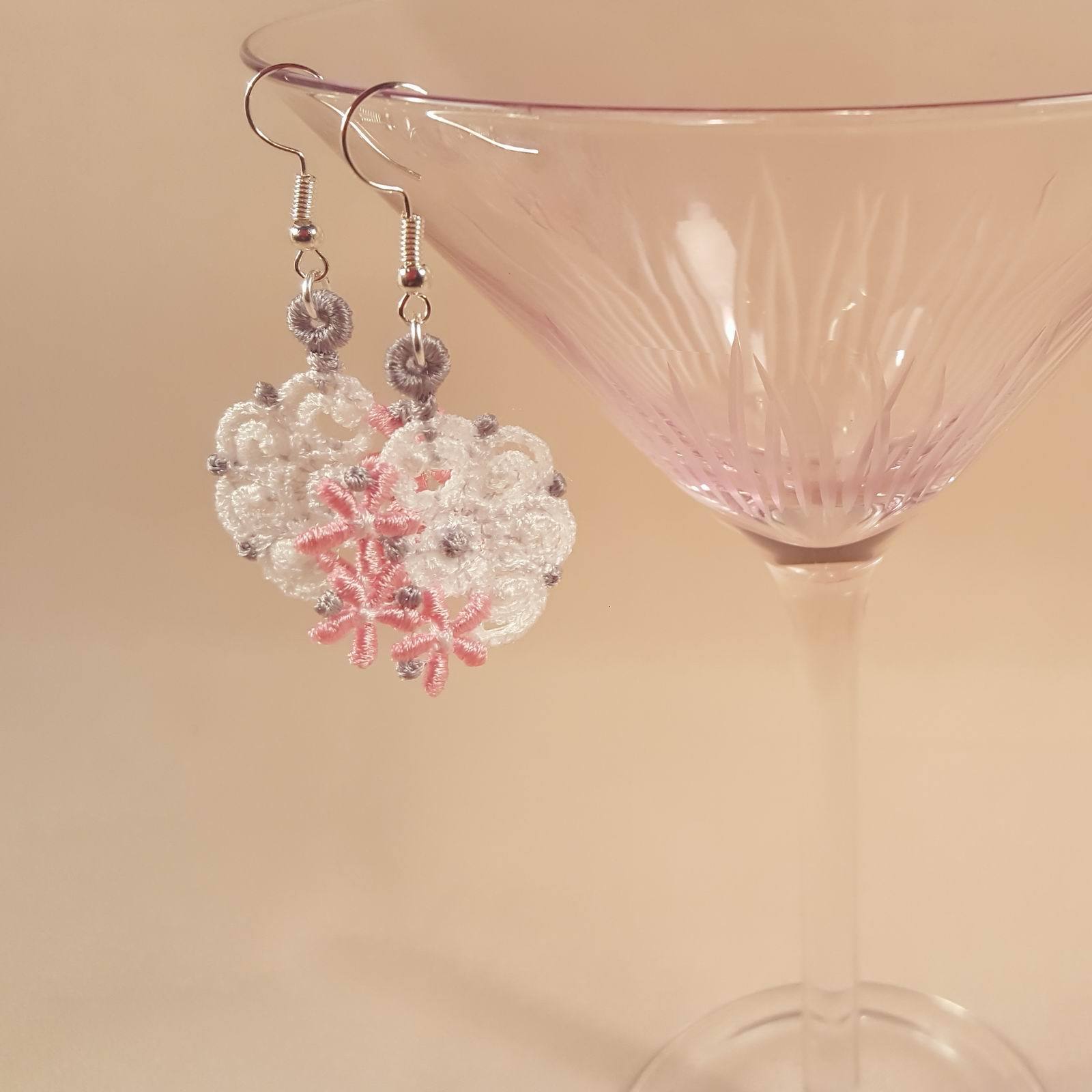 Elora Miniature Freestanding lace Earrings - aStitch aHalf