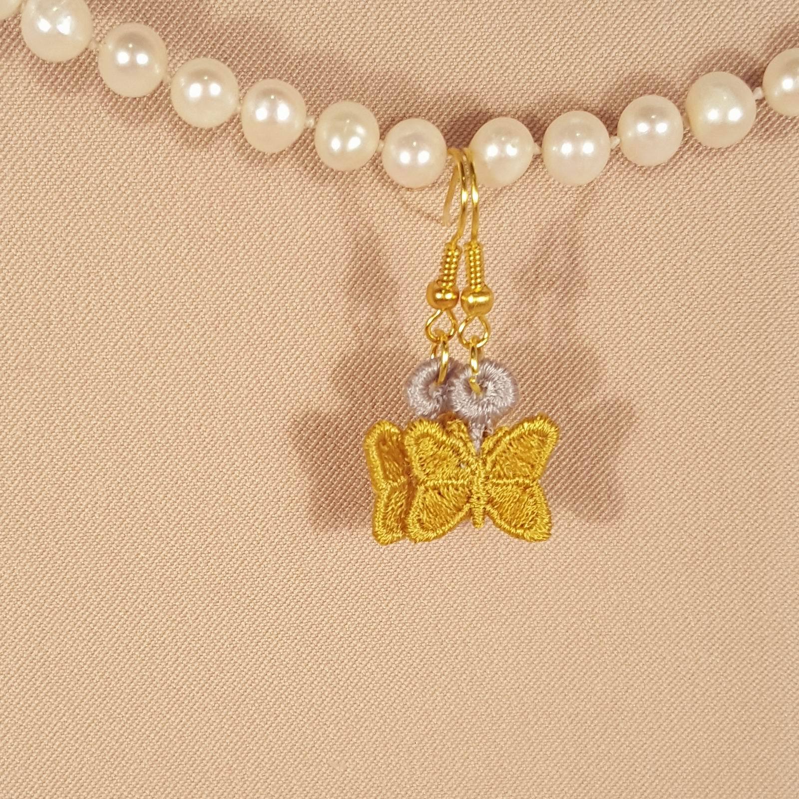 Leah Miniature Freestanding lace Earrings - aStitch aHalf