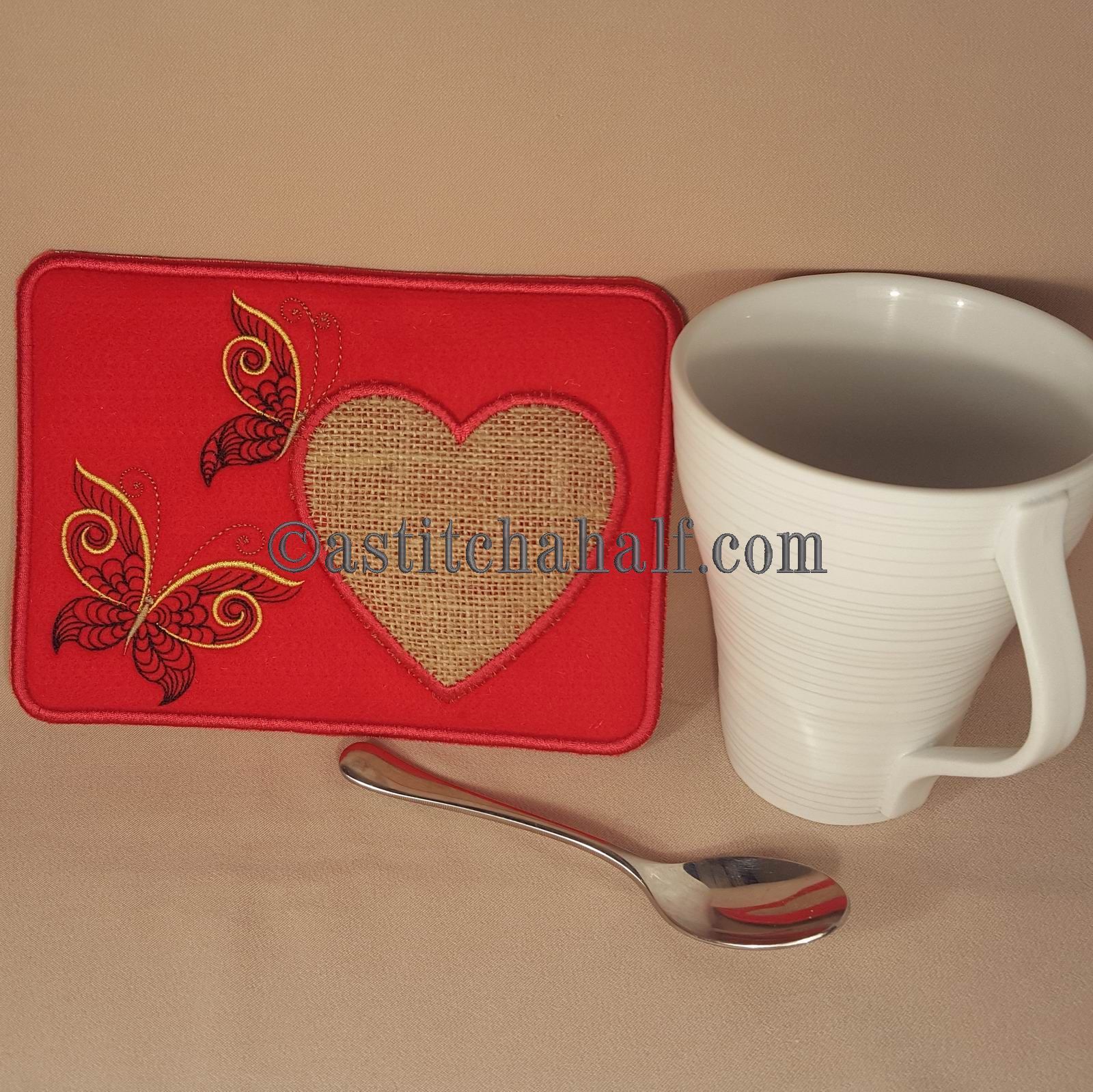 Love a Mug Rug - aStitch aHalf