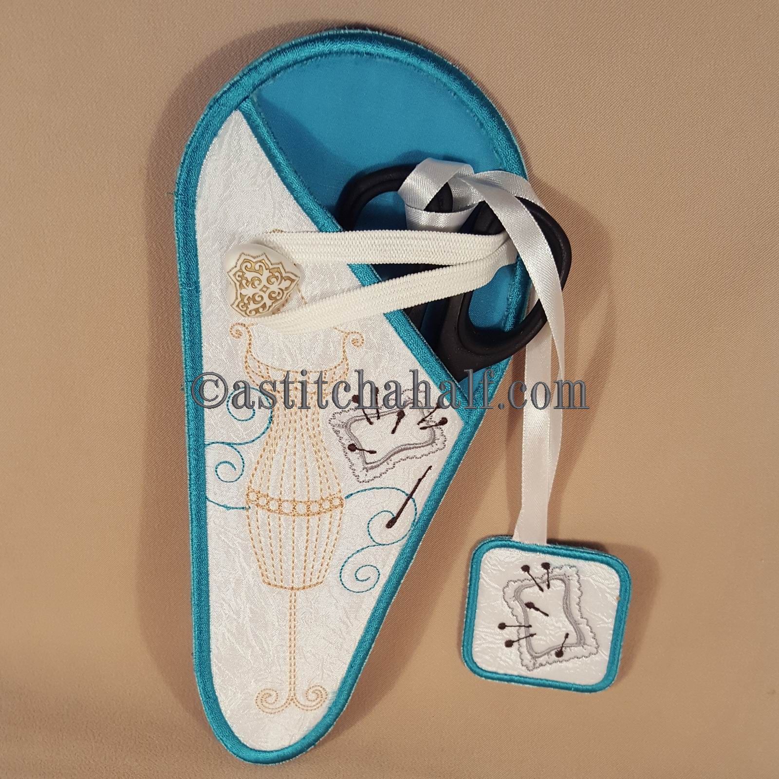 Sewing Scissor Cases with Fob - aStitch aHalf