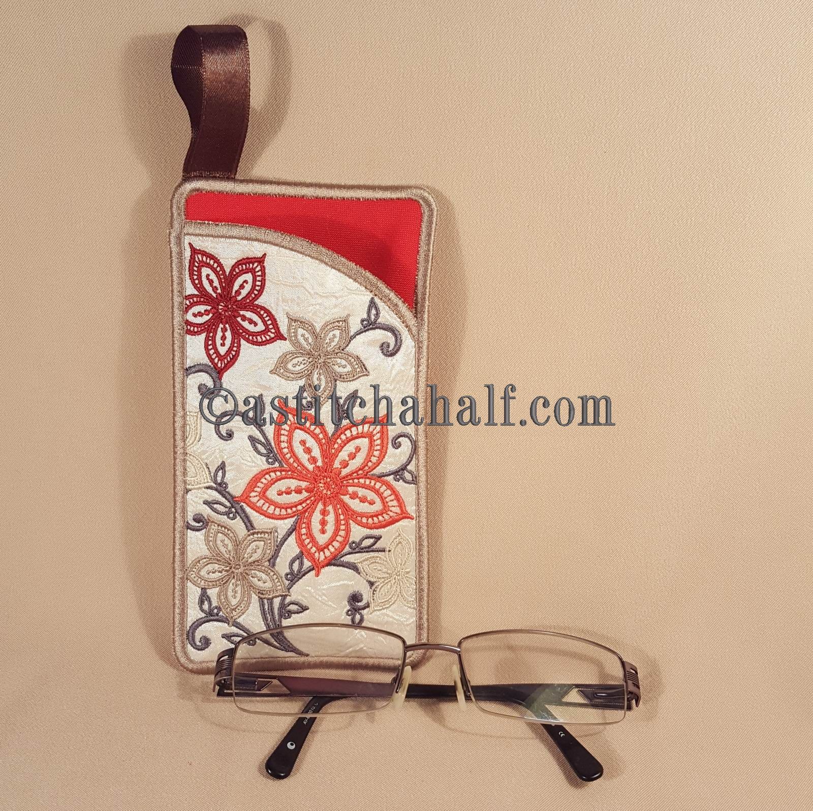 Fallen Winter Eyeglass Case - aStitch aHalf