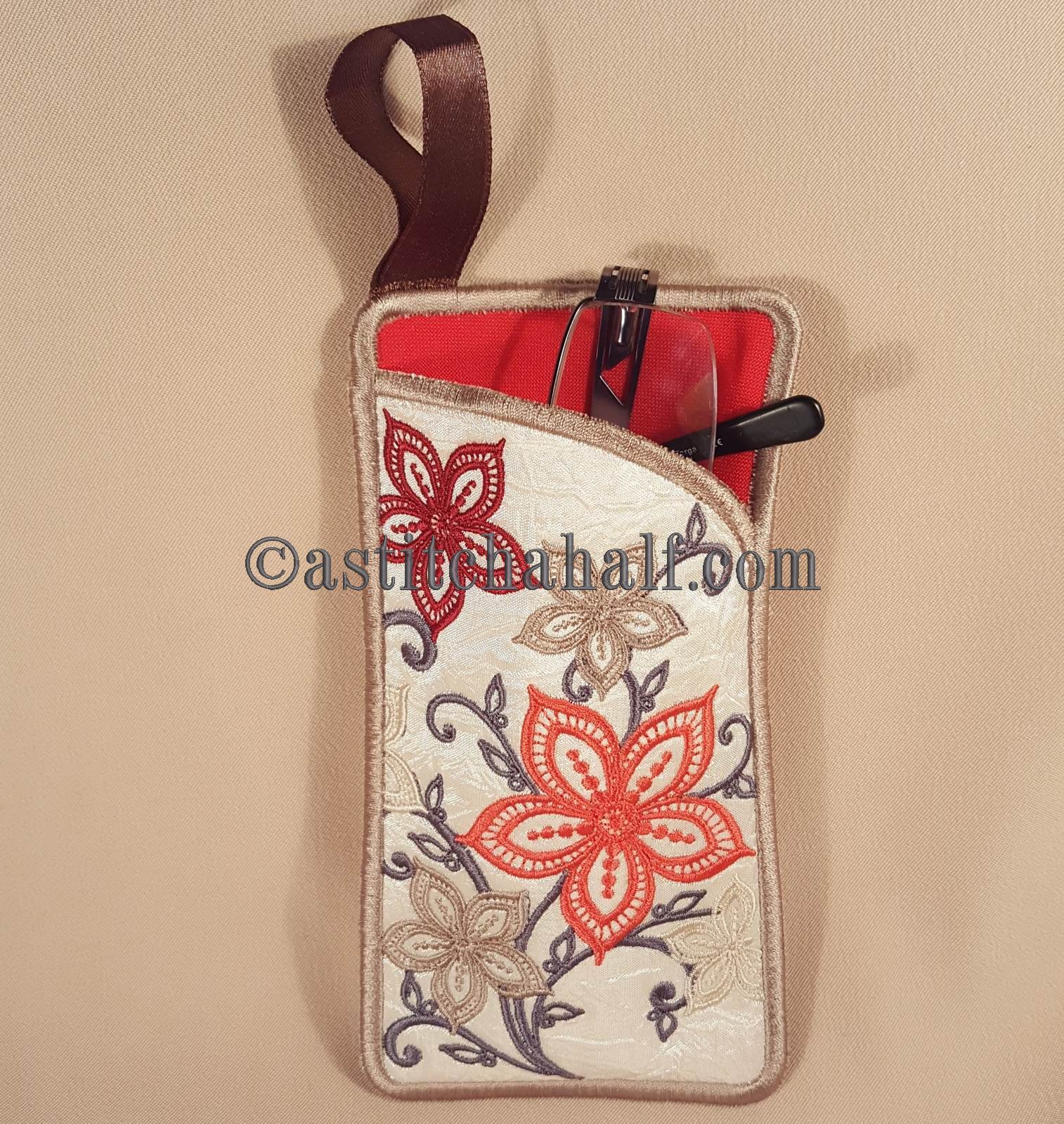 Fallen Winter Eyeglass Case - aStitch aHalf