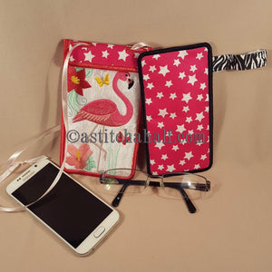 Flamingo Eyeglass and Cellphone Holder Duo - aStitch aHalf