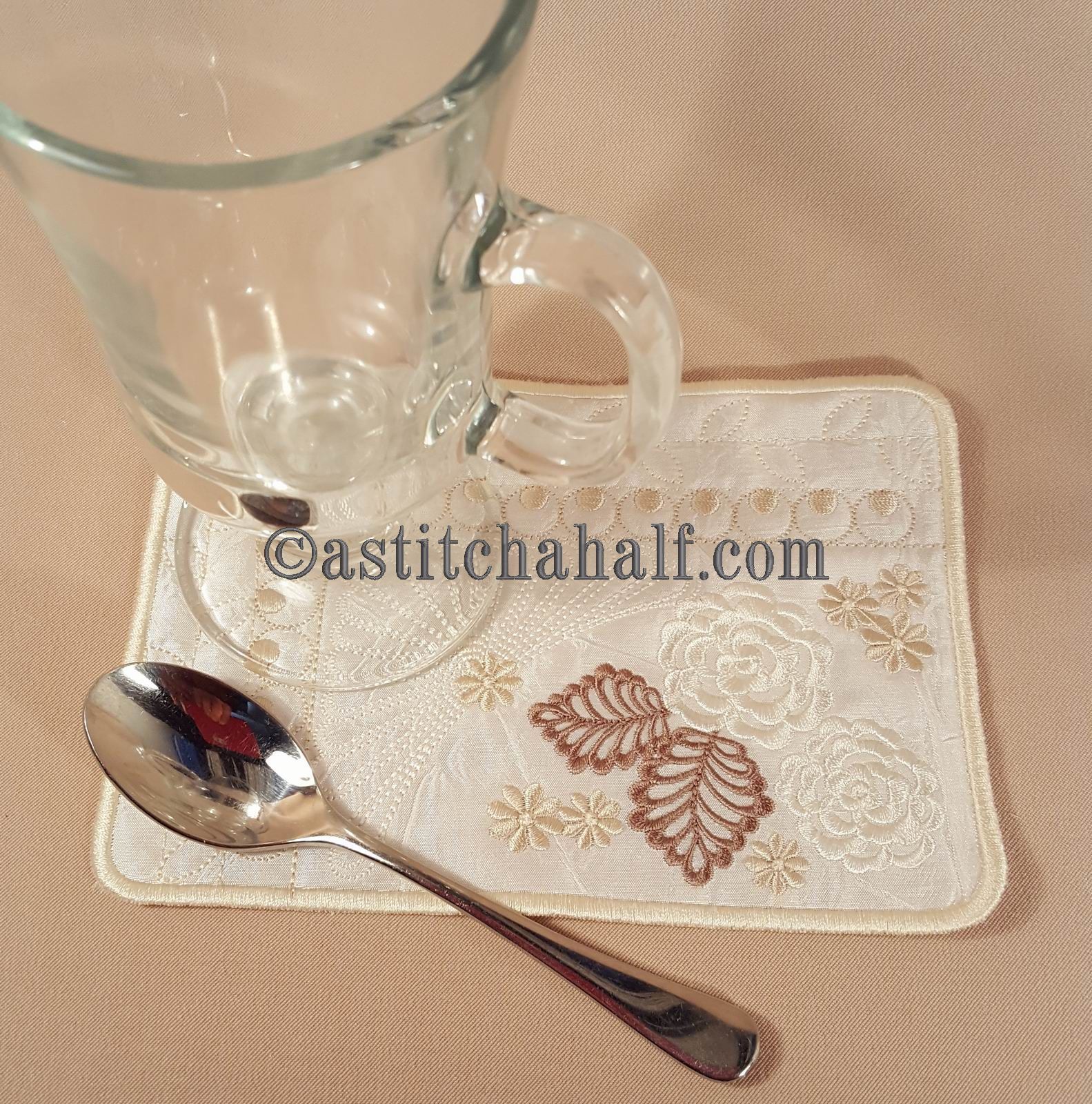 Early Spring Mug Rug - aStitch aHalf