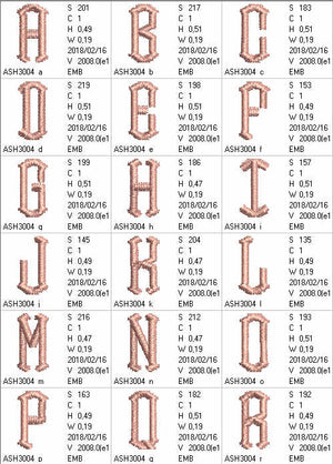 Point Alphabet Letters - a-stitch-a-half