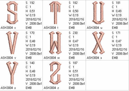 Point Alphabet Letters - a-stitch-a-half