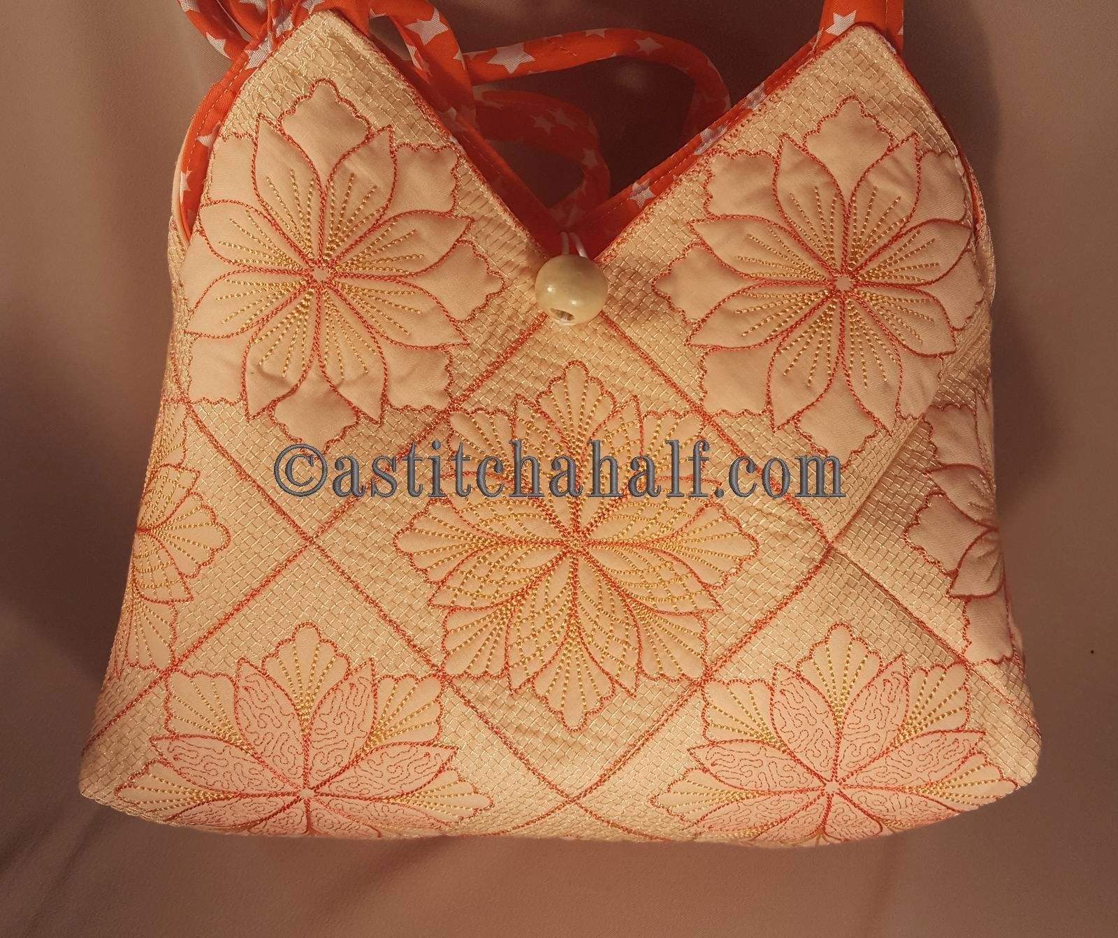 Taylor Tote Bag Square Quilted Blocks - a-stitch-a-half