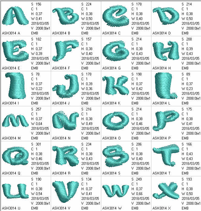 Childrens Capital Letters - a-stitch-a-half